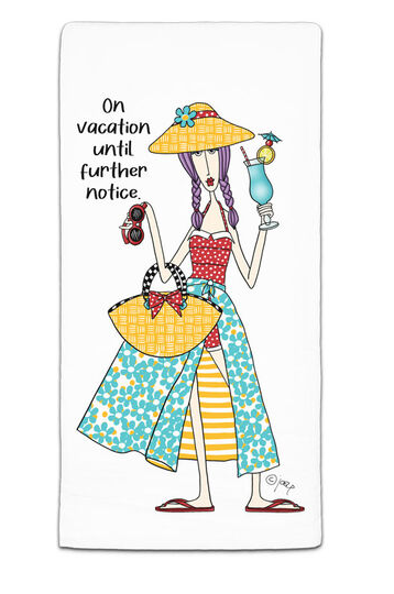 On Vacation Flour Sack Towel - Gabrielle's Biloxi