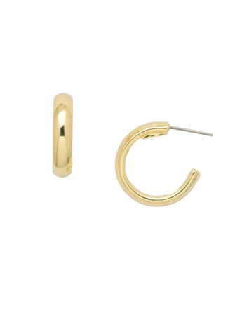 Sorrelli Domed Hoop Earrings - Bare Metallic - Gabrielle's Biloxi