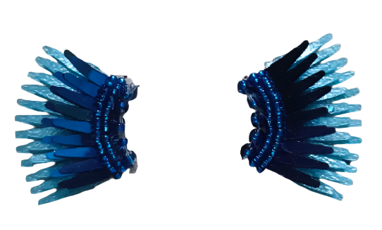Mignonne Gavigan Micro Madeline Earrings - Baby Blue/Dark Navy - Gabrielle's Biloxi
