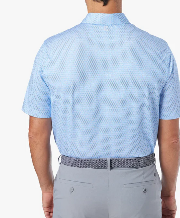 Fair Harbor The Compass Polo - Light Blue Geo - Gabrielle's Biloxi