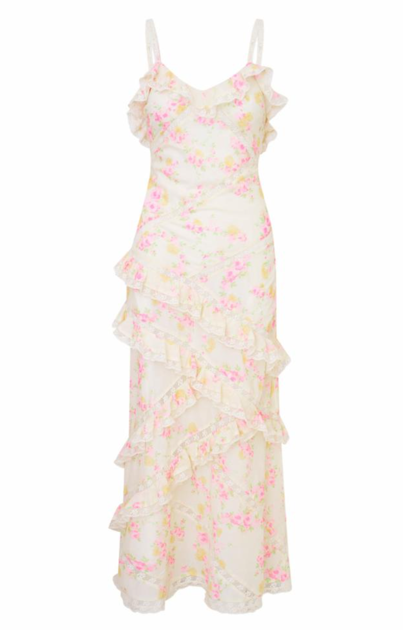 Love Shack Fancy Nocelle Dress - White Peach - Gabrielle's Biloxi