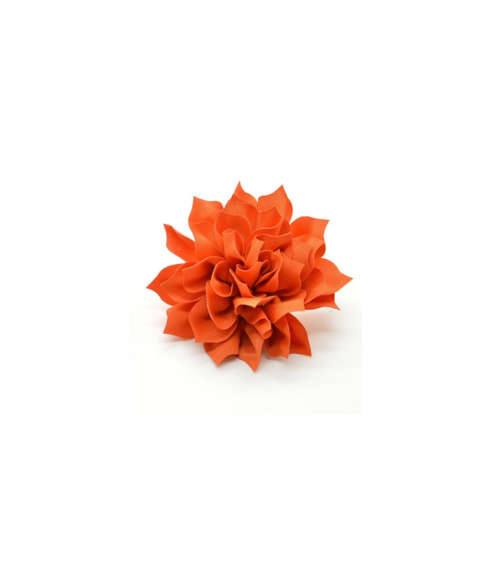 Cruz & Regis Orange Fluffy Flower - Gabrielle's Biloxi