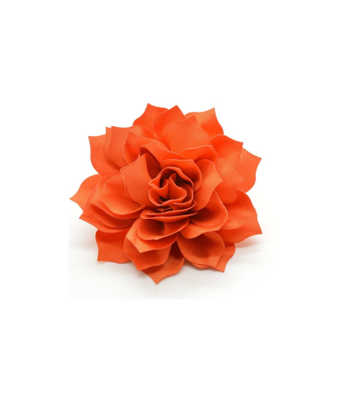 Cruz & Regis Orange Fluffy Flower - Gabrielle's Biloxi