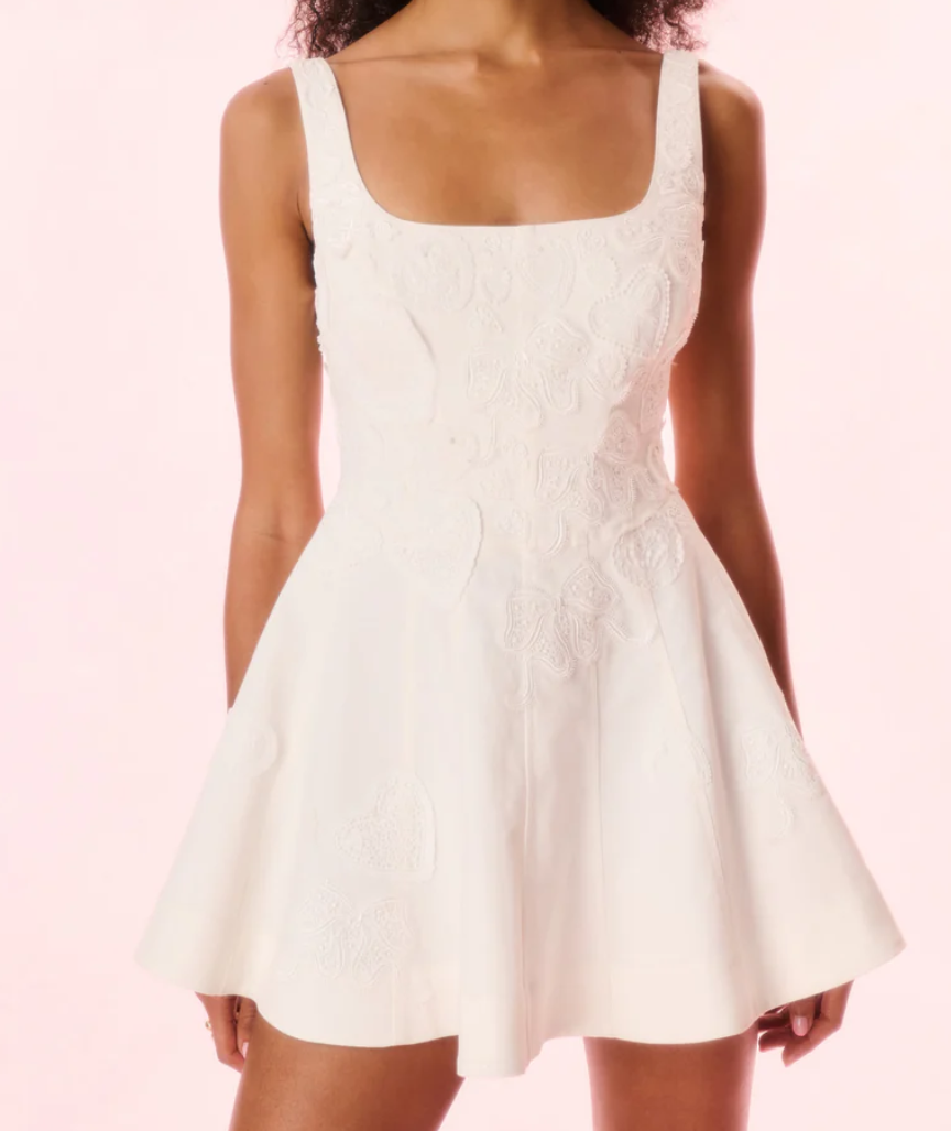 Love Shack Fancy Vionne Dress - White - Gabrielle's Biloxi
