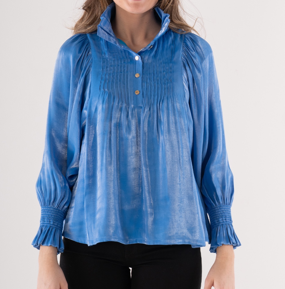 Emily McCarthy Charlotte Top - Sapphire - Gabrielle's Biloxi