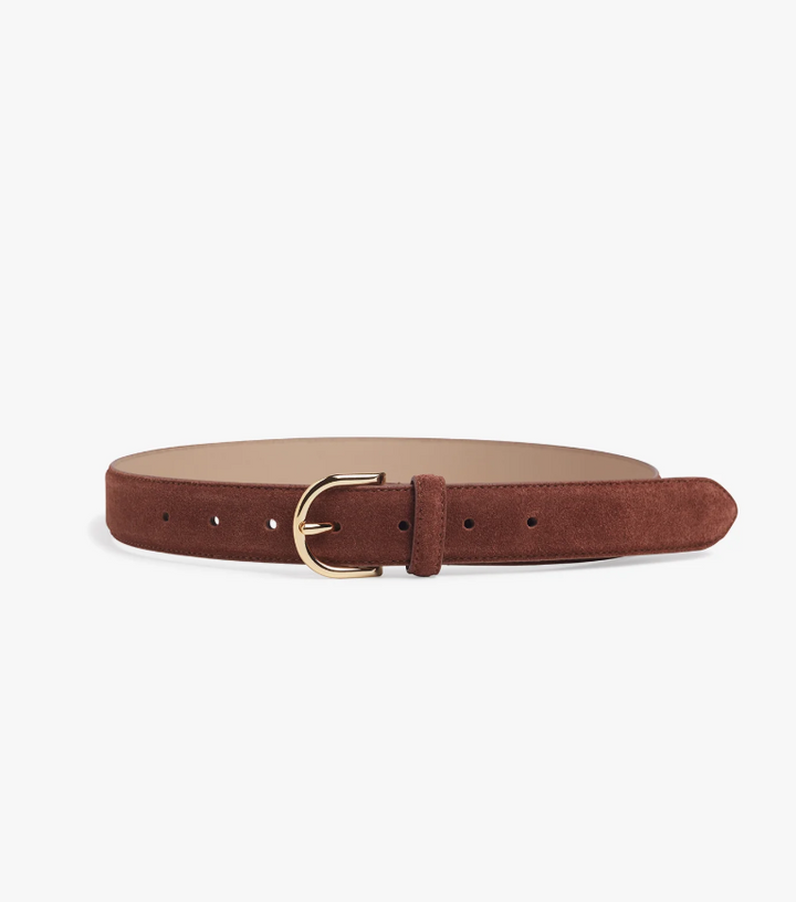 Favorite Daughter The Suede Juni Belt - Tan/Gold - Gabrielle's Biloxi