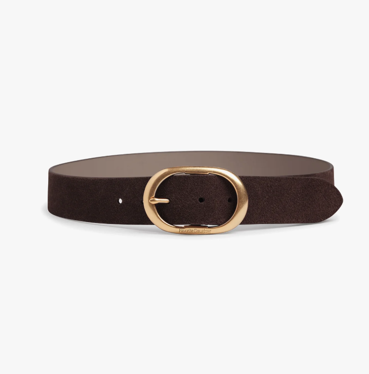 Favorite Daughter The Suede Jean Belt - Chocolate/Antique - Gabrielle's Biloxi