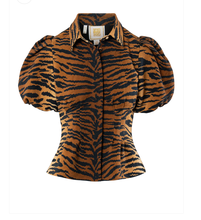 Emily McCarthy Britt Top - Tiger Jacquard - Gabrielle's Biloxi