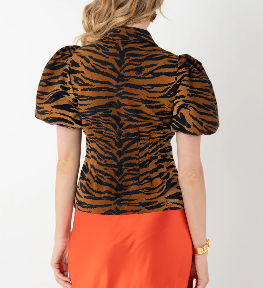 Emily McCarthy Britt Top - Tiger Jacquard - Gabrielle's Biloxi