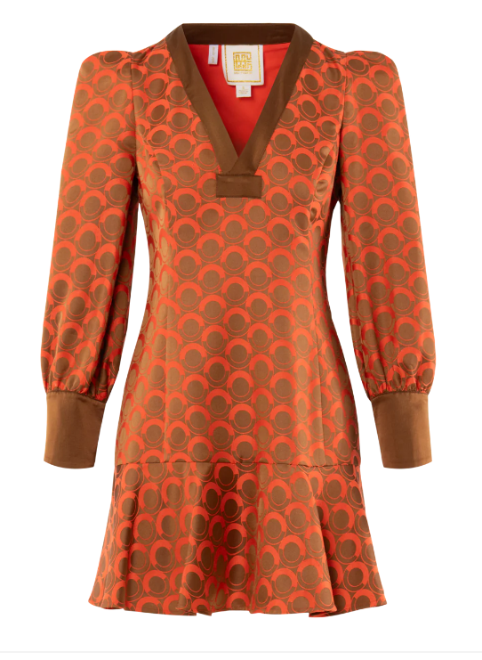 Emily McCarthy Jenny Dress - Tangerine Mod - Gabrielle's Biloxi