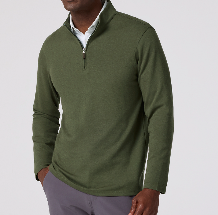 Mizzen+Main KPI Quarter Zip - Olive - Gabrielle's Biloxi
