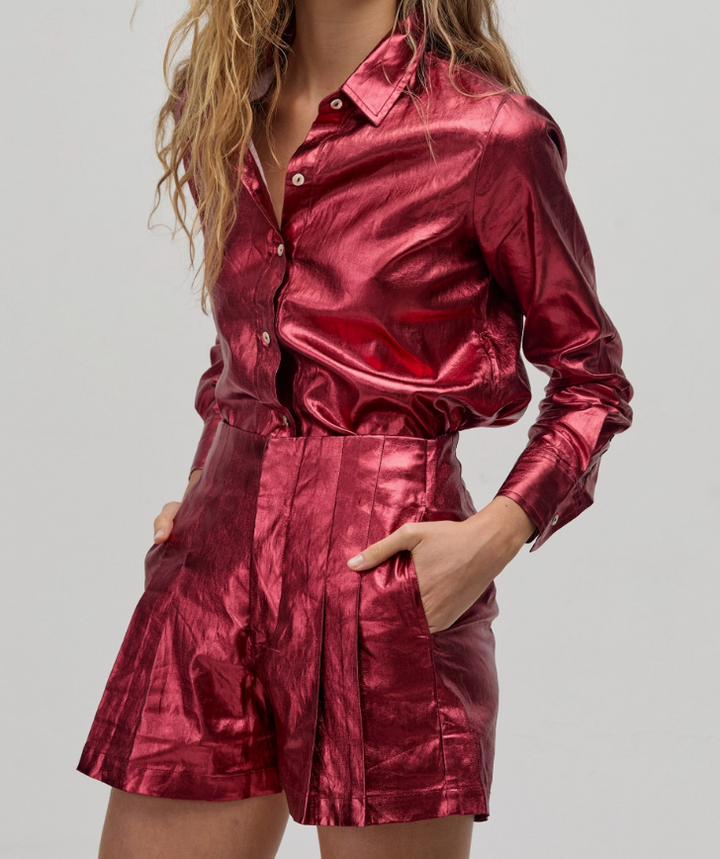 Lanhtropy San Marino Shirt - Metallic Cherry - Gabrielle's Biloxi