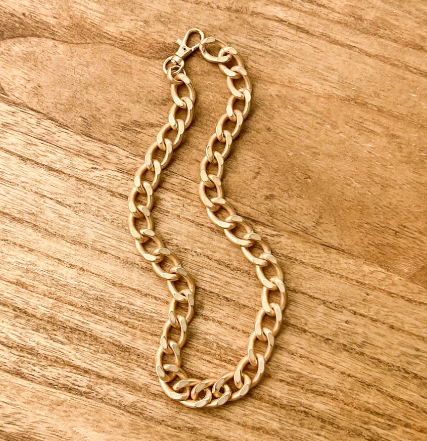 Virtue XL Curb Chain Choker Necklace - Gabrielle's Biloxi