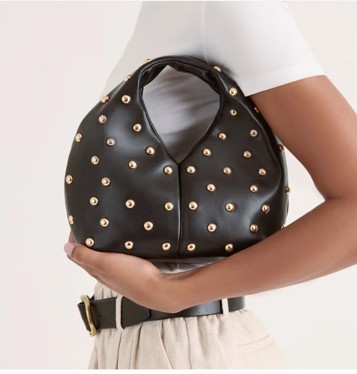 Dolce Vita Dahlia Handbag - Black Studded - Gabrielle's Biloxi