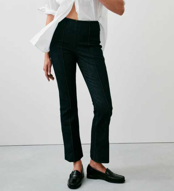 Spanxshape Everywear Zero Waistband Micro Flare Jeans - Raw Indigo Wash - Gabrielle's Biloxi