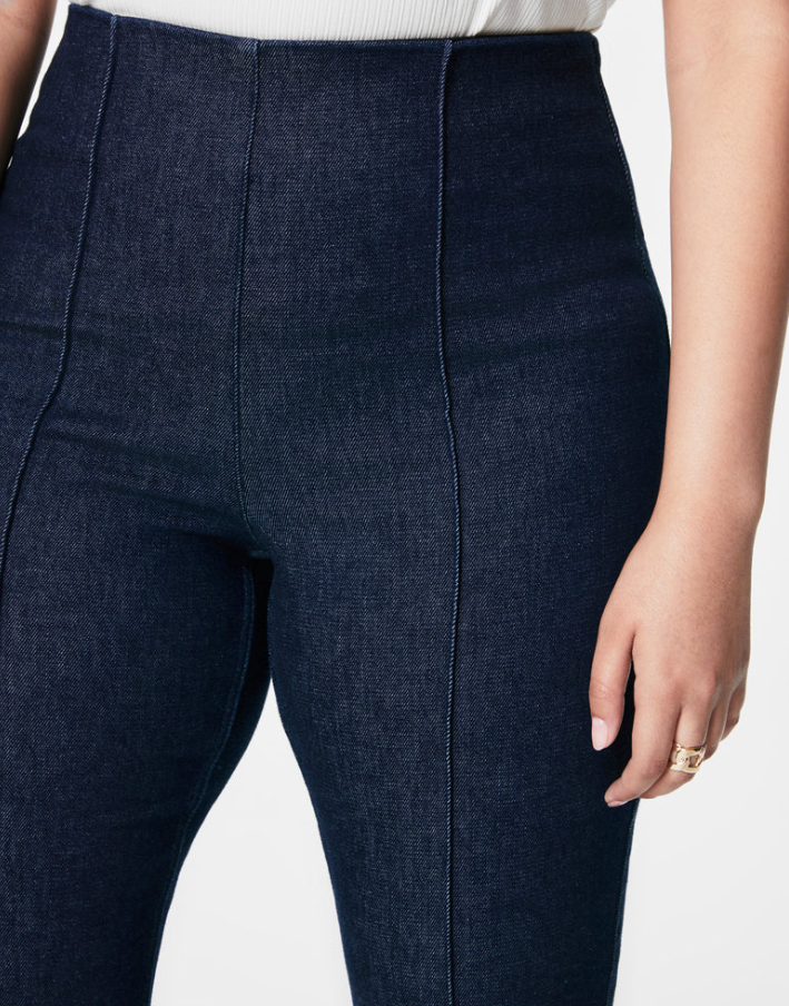 Spanxshape Everywear Zero Waistband Micro Flare Jeans - Raw Indigo Wash - Gabrielle's Biloxi