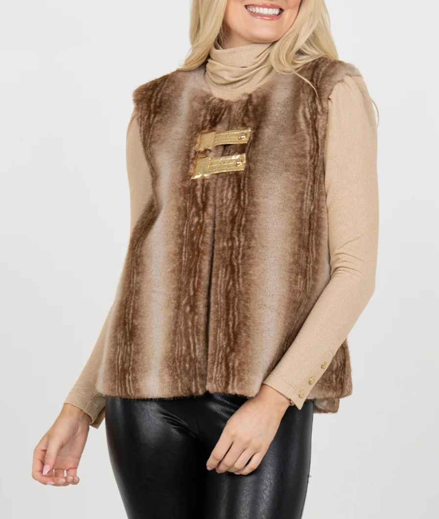 Emily McCarthy Roxy Vest - Fur - Gabrielle's Biloxi