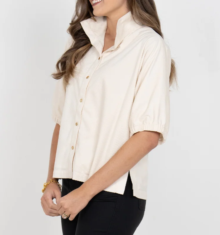 Emily McCarthy Bonny Top - Winter White - Gabrielle's Biloxi