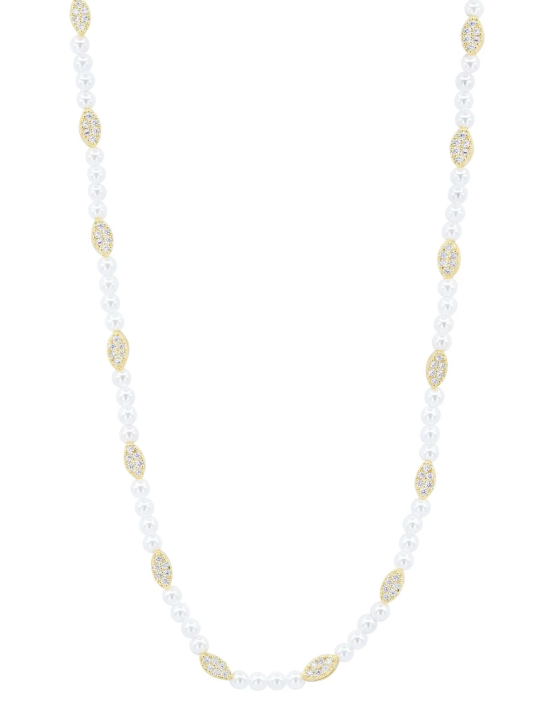 Freida Rothman City Petals Pearl Short Necklace - Gabrielle's Biloxi