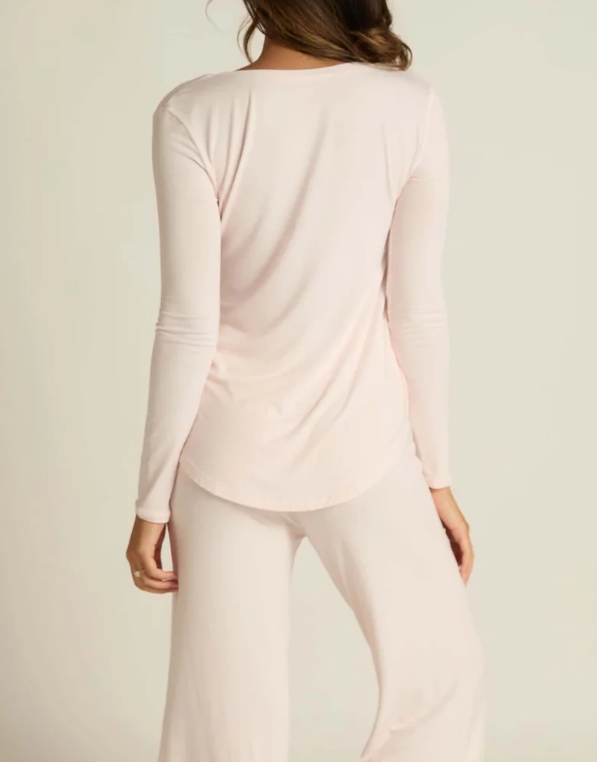Faceplant Dreams Long Sleeve Pajama Shirt - Pink - Gabrielle's Biloxi
