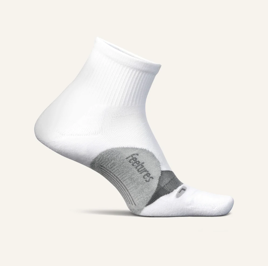 Feetures Elite Light Cushion Quarter - White - Gabrielle's Biloxi