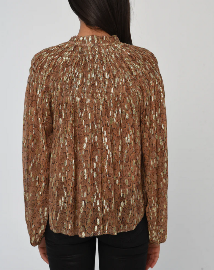 Love the Label Meredith Top - Cavalier Python Print