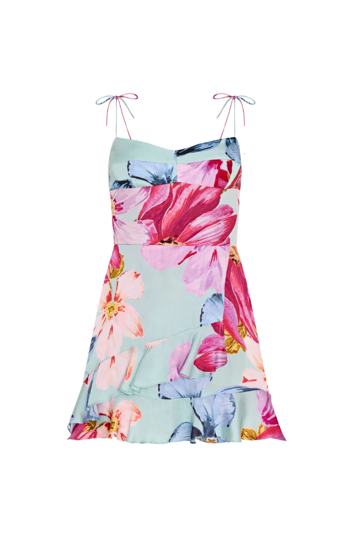 Amanda Uprichard Magnolia Romper - Blue Multi - Gabrielle's Biloxi