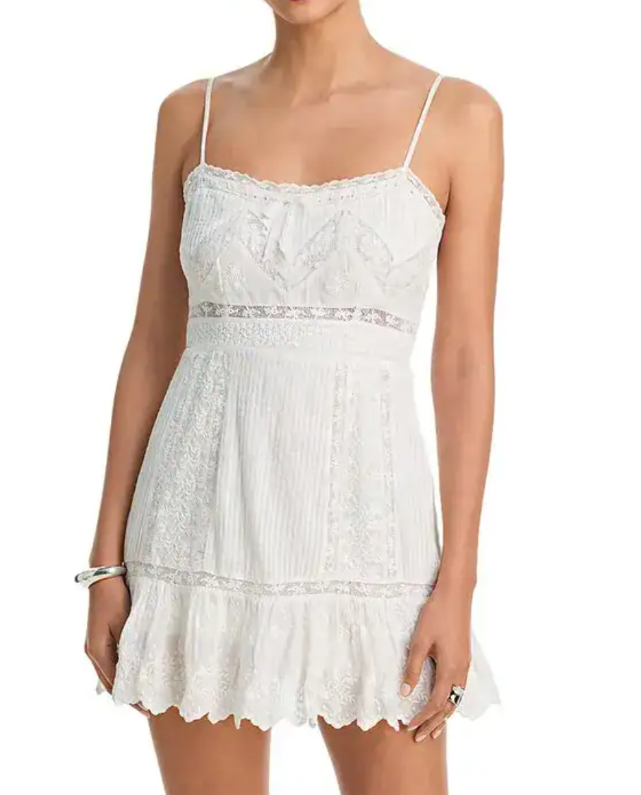 Love Shack Fancy Zuri Dress - White - Gabrielle's Biloxi