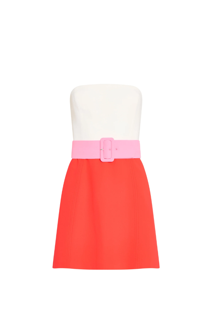 Amanda Uprichard Fae Romper - Ivory Crimson - Gabrielle's Biloxi