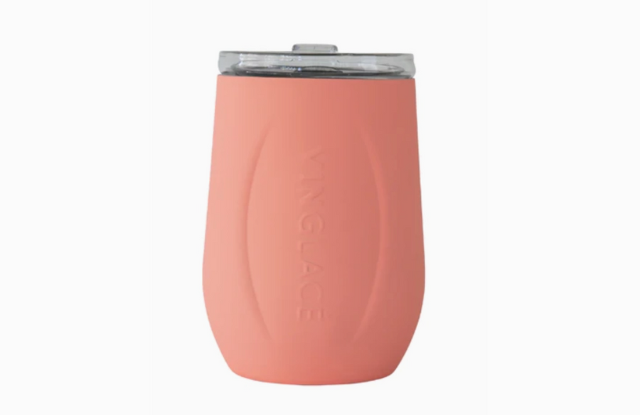 VineGlace Coral Stemless Wine Glass - Gabrielle's Biloxi