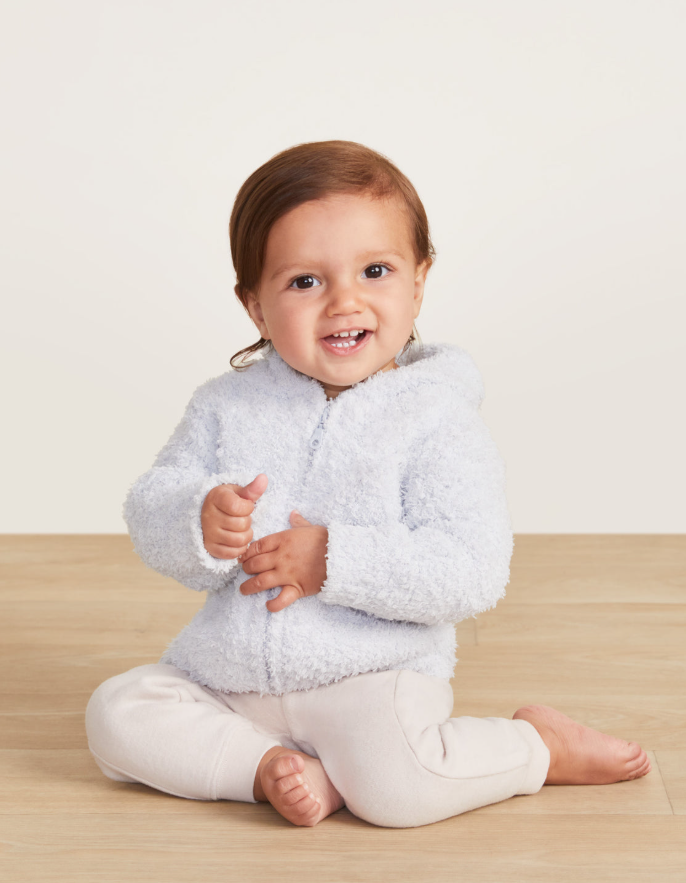 Barefoot Dreams Cozychic Infant Hoodie - Blue