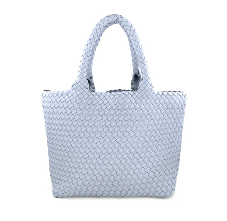 Everyday Woven Tote - Sky Blue - Gabrielle's Biloxi