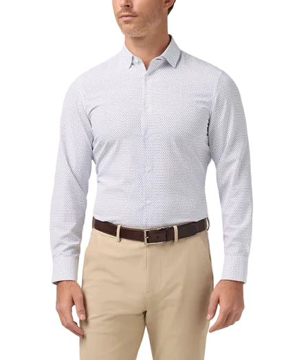 Mizzen+Main Leeward	Trim LS Dress Shirt - Passion Purple Multi Diamond - Gabrielle's Biloxi