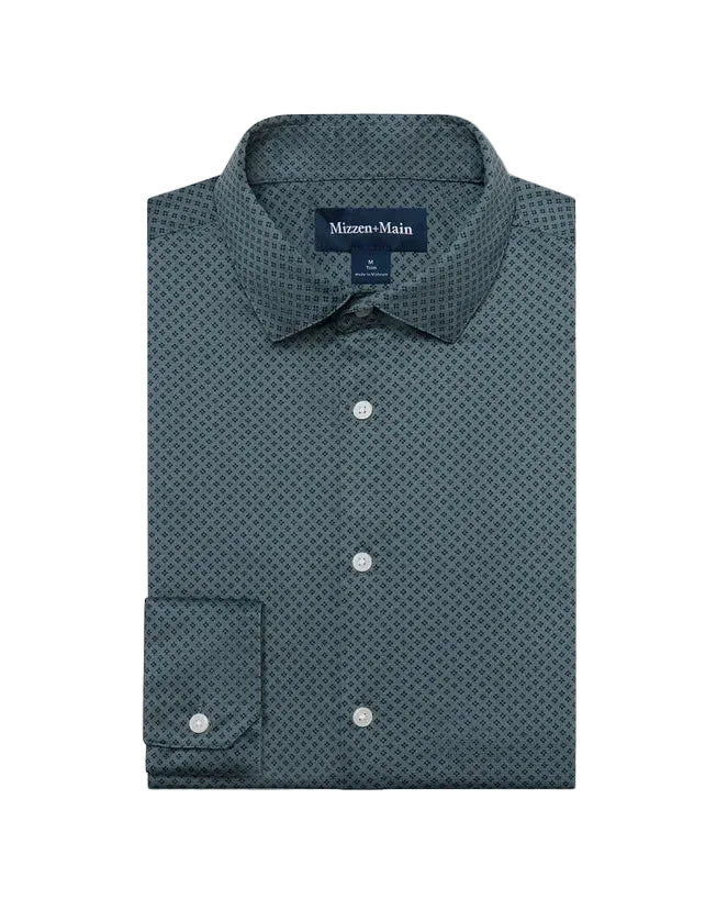 Mizzen+Main Halyard LS Dress Shirt - Hemlock Clover - Gabrielle's Biloxi