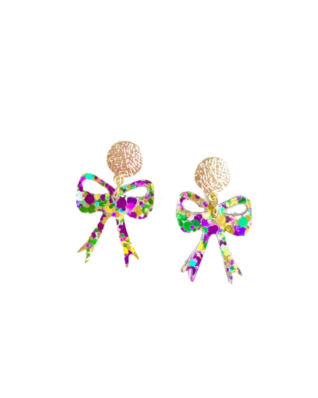 Mardi Gras Petite Bow Dangle - Gabrielle's Biloxi