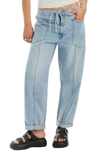 Daze Villa Drawstring Barrel Leg - Wild Card - Gabrielle's Biloxi