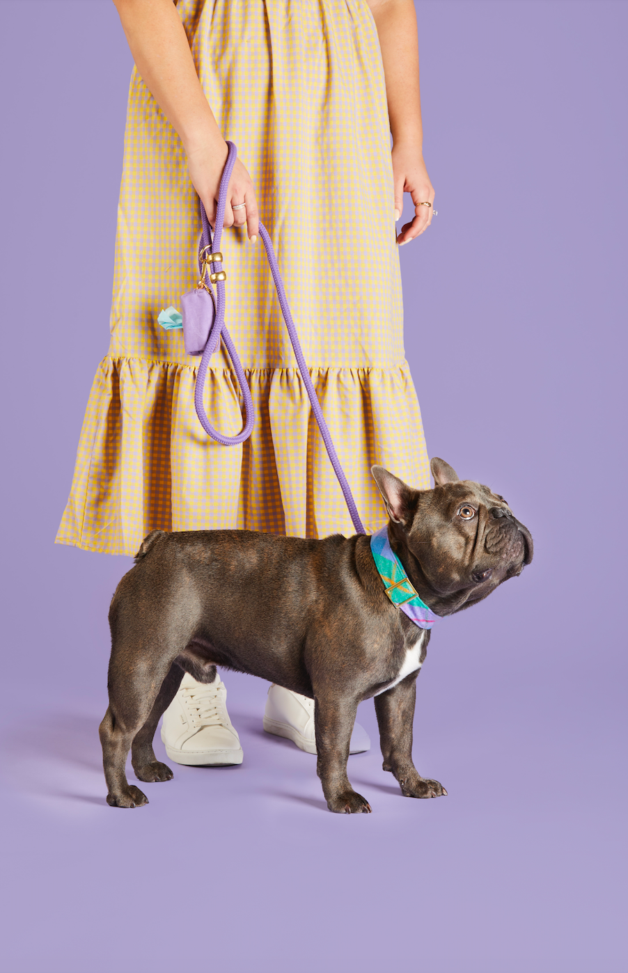 Violet Marine Rope Dog Leash: Petite 5 feet - Gabrielle's Biloxi