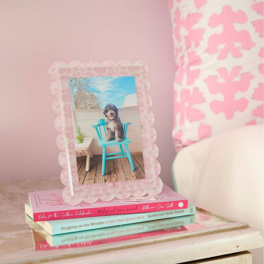 Laura Park Scalloped Picture Frame - Chintz Rose