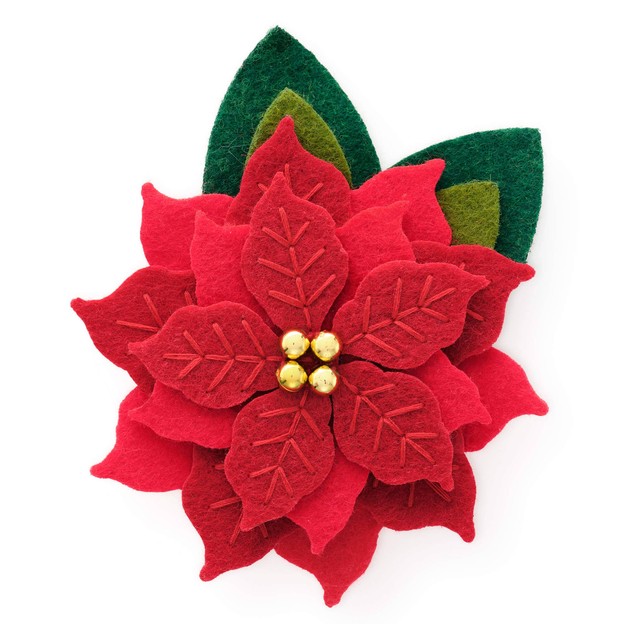 Poinsettia Dog Collar Flower - Gabrielle's Biloxi