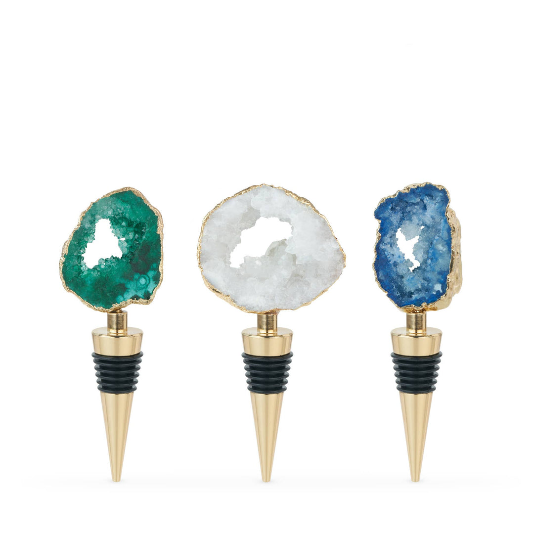 Gilded Geode Stoppers - Assorted