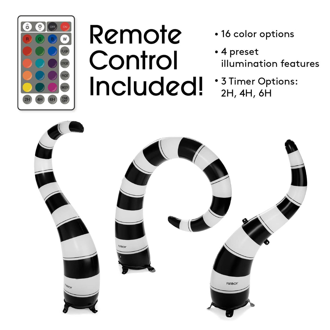 Black and White Halloween Lawn Snakes - Gabrielle's Biloxi