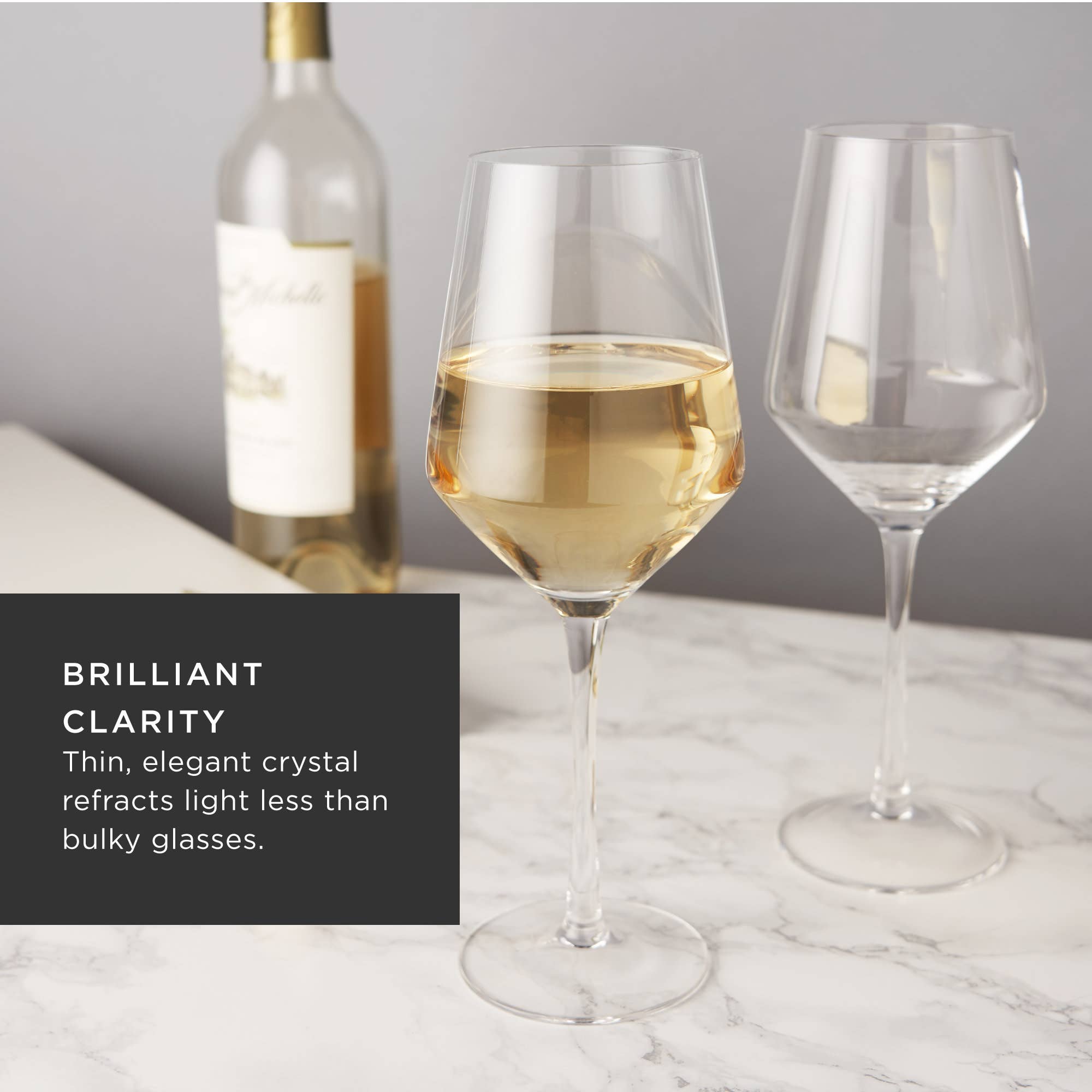 Raye™ Angled Crystal Chardonnay Glasses Set of 2
