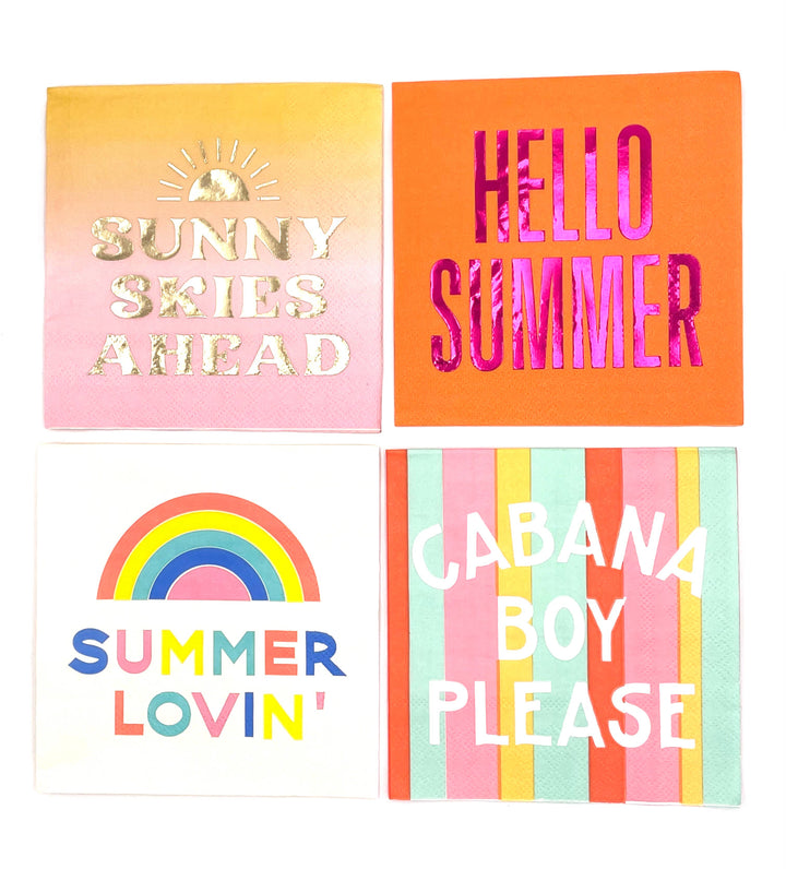 Cabana Boy Please Pool Party Cocktail Napkins