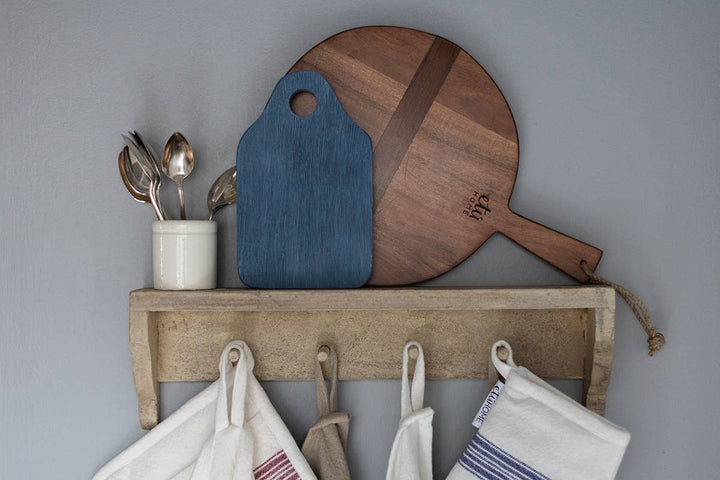 Dutch Cheese Board with Spreader, Small, Denim Blue - Gabrielle's Biloxi