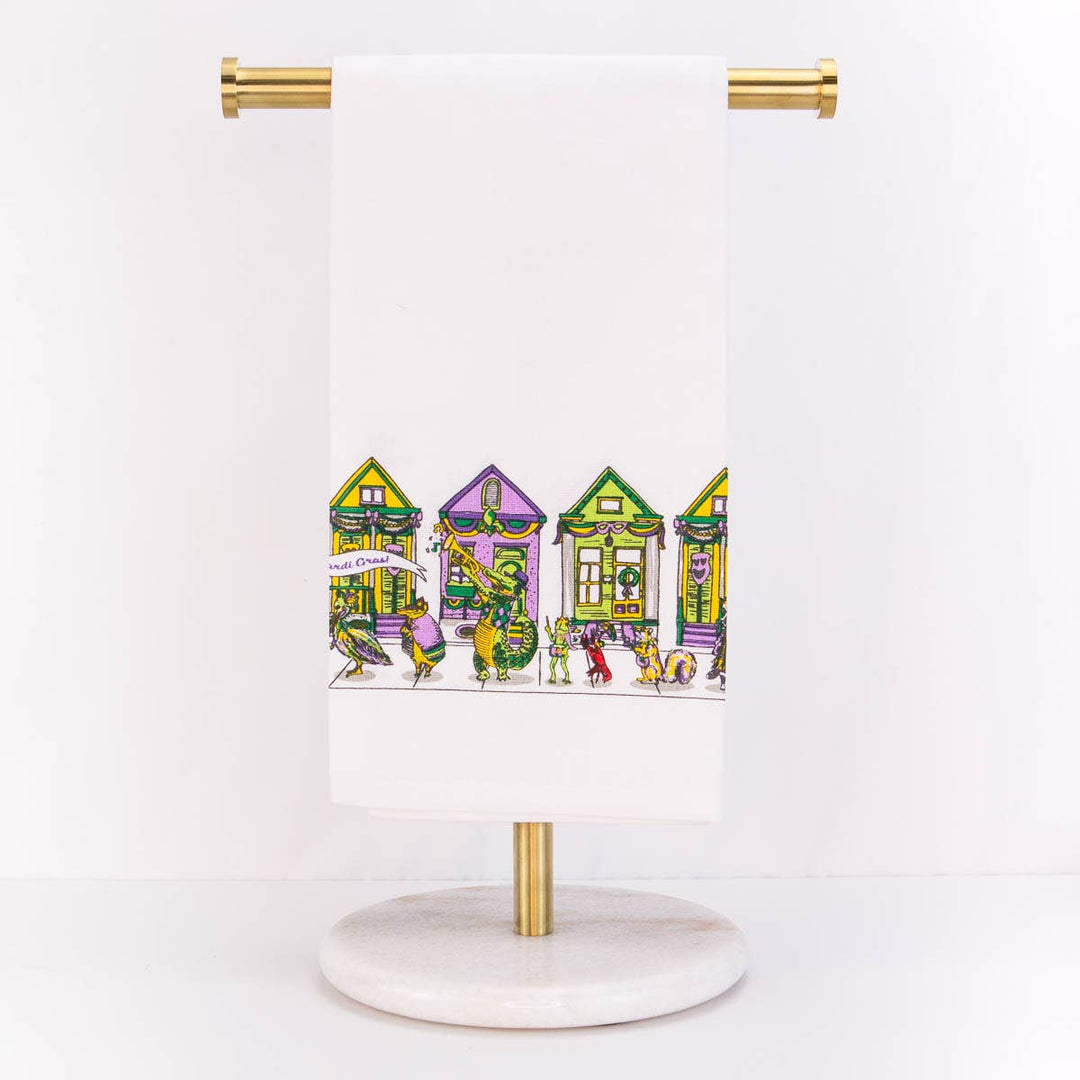 Mardi Gras Parade Hand Towel - Gabrielle's Biloxi