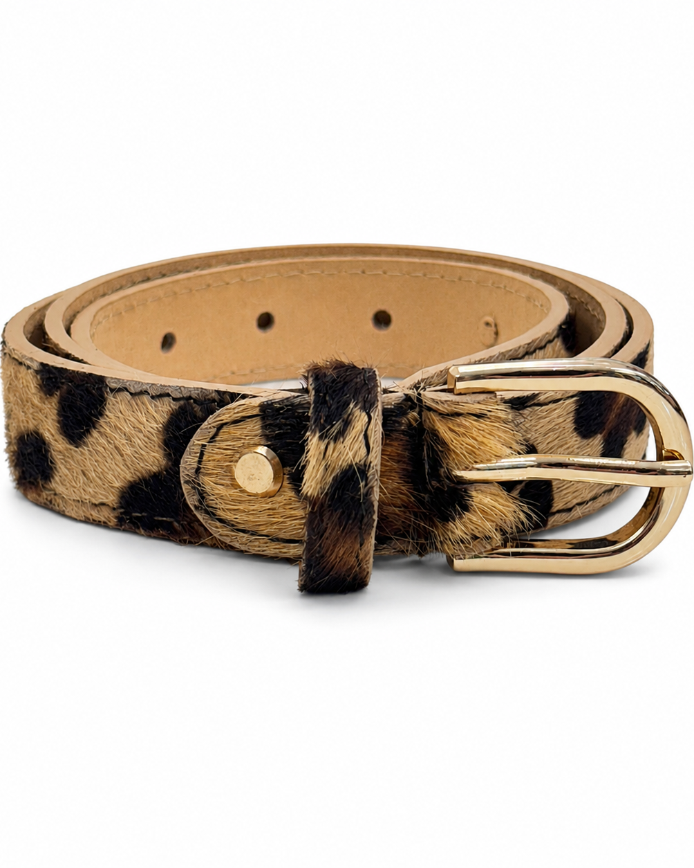 German Fuentes Animal Print Belt - Leopard
