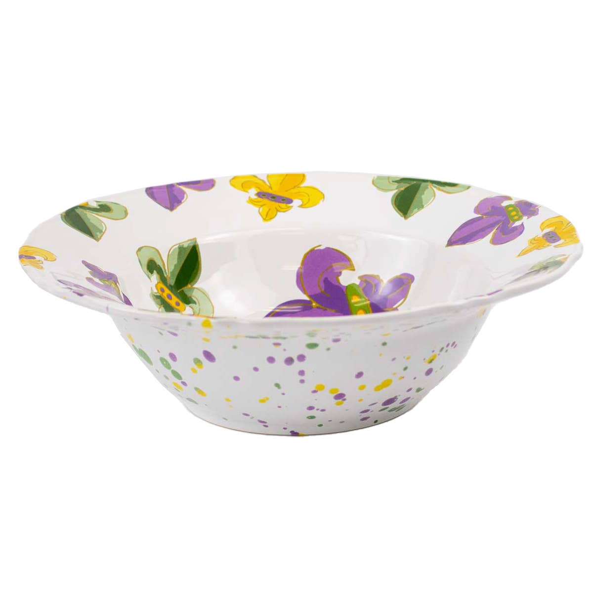 Mardi Gras Fleur De Lis Bowl