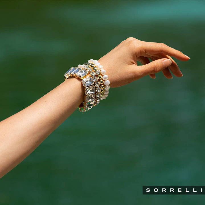 Sorrelli Freshwater Pearl Stretch Bracelet, 7in - Gabrielle's Biloxi