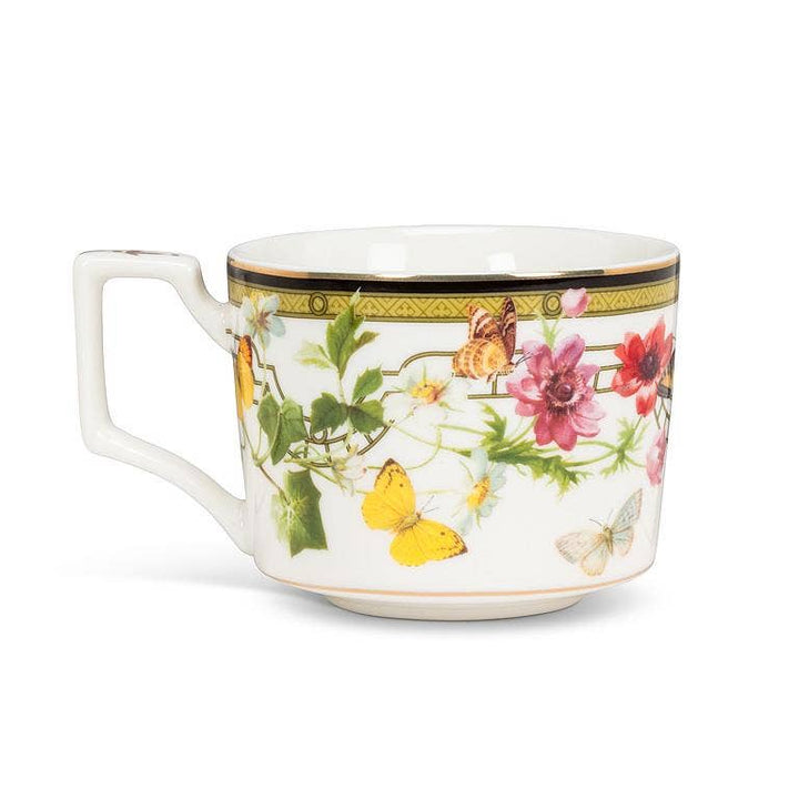 Butterfly Garden Cup & Saucer3"H(8oz) - Gabrielle's Biloxi
