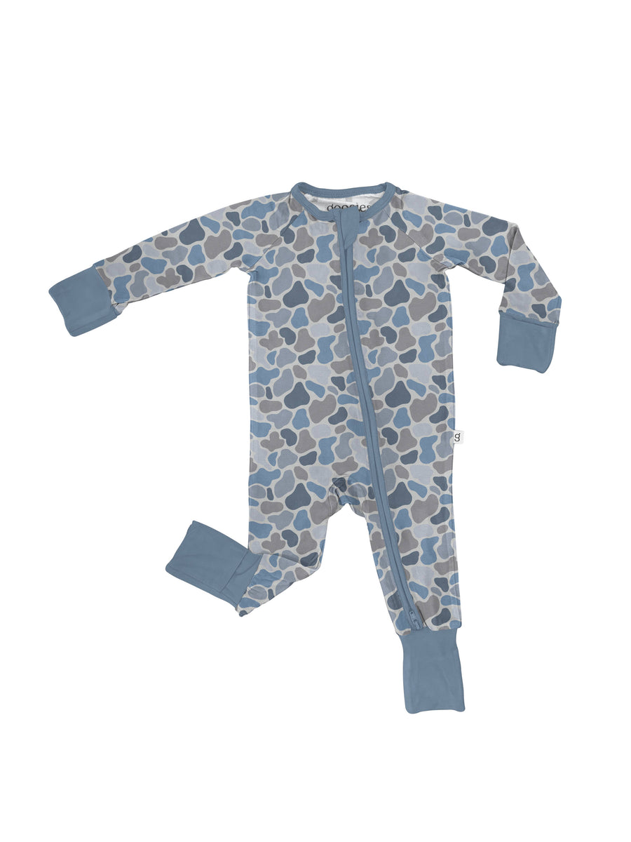 Watercolor Camo - Convertible Zip Pajamas - Gabrielle's Biloxi